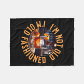 I'm Not Old I'm Old Fashioned, Funny Birthday Pun Fleece Deken (Voorkant (Horizontaal))