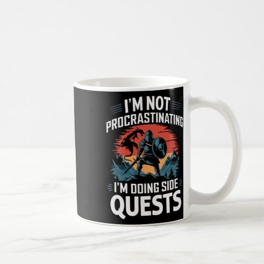 I'm Not Procrastinating Funny Side Quests Gamer 4  Koffiemok (Rechts)
