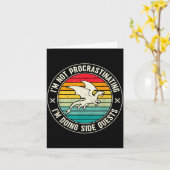 I'm Not Procrastinating I'm Doing Side Quests Drag Kaart (Gele Bloem)