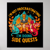 I'm Not Procrastinating I'm Doing Side Quests Game Poster (Voorkant)