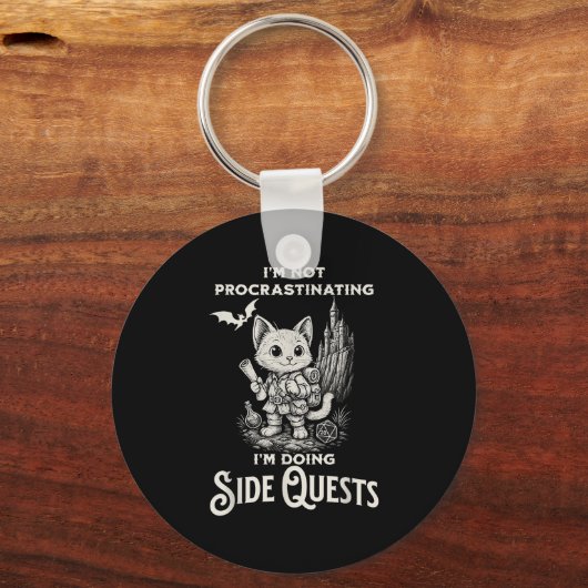 I'm Not Procrastinating I'm Doing Side Quests Rpg  Sleutelhanger (Voorkant)