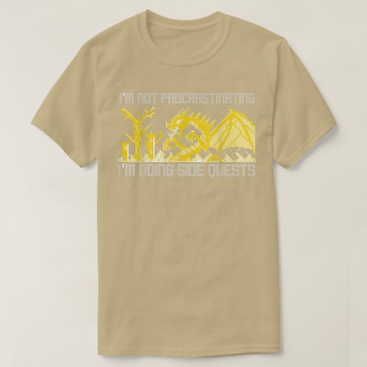 I'm Not Procrastinating I'm Doing Side Quests Ugly T-shirt (Design voorkant)