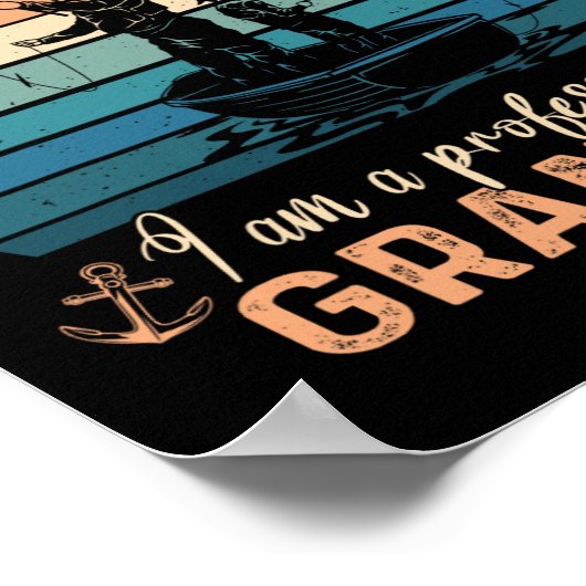 Im Not Retired Im A Professional Grandpa Fathers D Poster (Hoek)