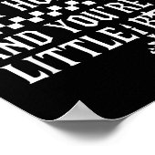 I'm Not Rude Just Honest And You're A Little Sarca Poster (Hoek)