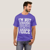 Im Not Screaminghis Is Just My Coaching Sports fri T-shirt (Voorkant volledig)