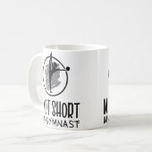 Im Not Short Im A Gymnast Cheerleading Koffiemok (Voorkant links)