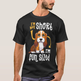 Im not Short Im Fun Sized Funny Basset Hound Dog T-shirt