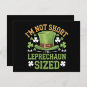I'm Not Short I'm Leprechaun Size beroemd gemaakt  Briefkaart (Voorkant / Achterkant)