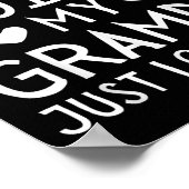 I'm Not Siled My Grampy Just Loves Me Funny Granhi Poster (Hoek)