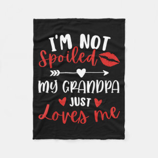 I'm Not Siled My Grandpa Loves Me Family Reunion M Fleece Deken