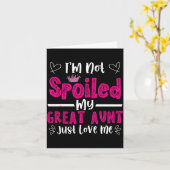 I'm Not Siled My Great Aunt Just Loves Me Great Ni Kaart (Gele Bloem)