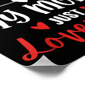 I'm Not Siled My Mom Loves Me Daughter Son Family  Poster (Hoek)