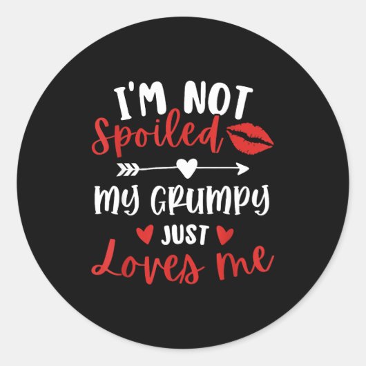 I'm Not Siled My Mpy Loves Me Family Reunion Match Ronde Sticker (Voorkant)