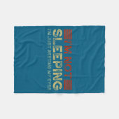I'm Not Sleeng I'm Just Resting My Eyes Funny Quot Fleece Deken (Voorkant (Horizontaal))