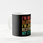 I'm Not Sleeping I'm Just Resting My Eyes Nap Koffiemok (Voorkant links)