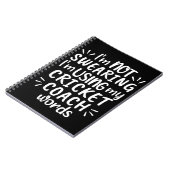 I'm not swearing I'm using my cricket coach words Notitieboek (Linkerzijde)