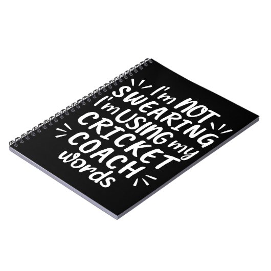 I'm not swearing I'm using my cricket coach words Notitieboek (Linkerzijde)