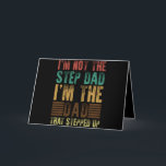 I'm Not The Step Dad Funny Step Father Gift Bedankkaart<br><div class="desc">1</div>