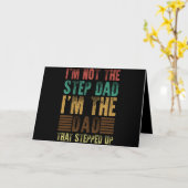 I'm Not The Step Dad Funny Step Father Gift Kaart (Gele Bloem)