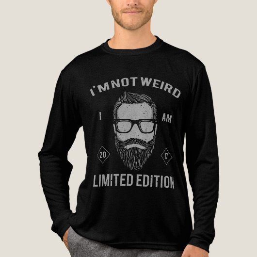 I'm Not Weird, I'm Limited Edition beroemd gemaakt Tri-Blend Shirt (Voorkant volledig)