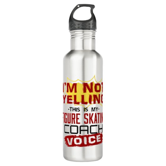 I'm Not Yelling Figure Skating Coach Voice Waterfles (Voorkant)