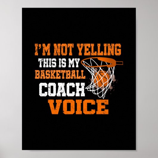 I'm Not Yelling This Is My Sketll Coach Voice  Poster (Voorkant)