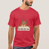 I'm Nuts for You Squirrel Face bewerkbare tekst T-shirt (Voorkant)