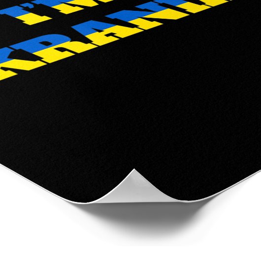 I'm Oekrainian Zelensky Ukraine Patriotic Proud Uk Poster (Hoek)