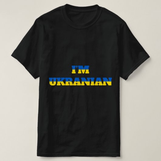 I'm Oekrainian Zelensky Ukraine Patriotic Proud Uk T-shirt (Design voorkant)