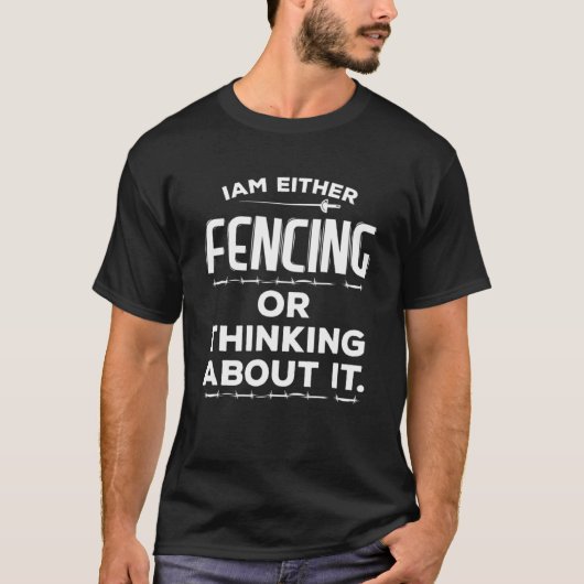 Im of omheining of denken over de encer t-shirt (Voorkant)