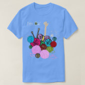 Im Ok Crochet And Knitting Funny Crocheting  T-shirt (Design voorkant)