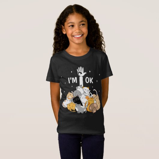 I'm Ok Funny Cats Lover T-shirt (Voorkant volledig)