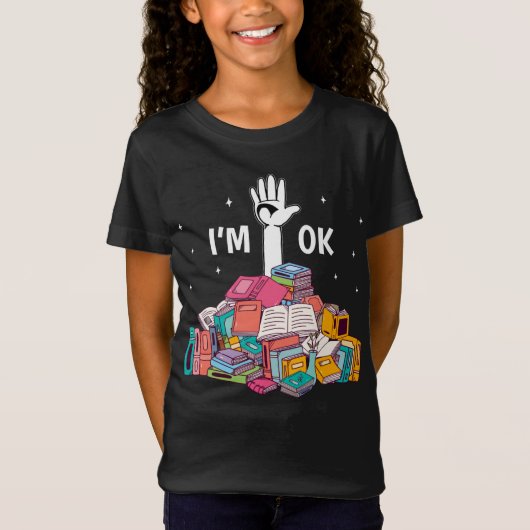 I'm Ok Funny Reading Book Lover Gift T-shirt (Voorkant)