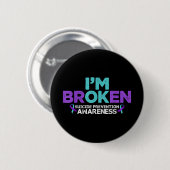 IM OK IM Gebroken zelfmoordpreventie Awareness Sem Ronde Button 5,7 Cm (Voorkant /achterkant)