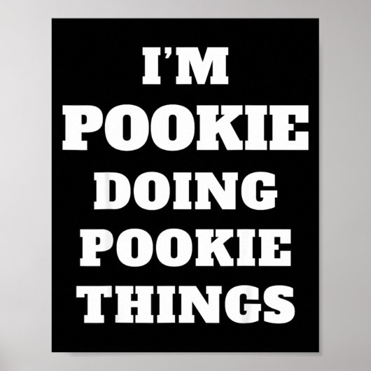 I'm Okie Doing Okie Things Aesthetic Slang Viral G Poster (Voorkant)