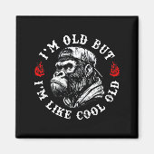I'm Old But I'm Like Cool Old Funny Monkey (on Bac Magneet (Voorkant)