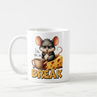"I'm on a Break" Muisontwerp Koffiemok
