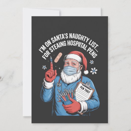 I'm on Santa naughty list for stealing hospital   Aankondiging (Voorkant)