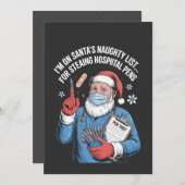 I'm on Santa naughty list for stealing hospital   Aankondiging (Voorkant / Achterkant)
