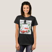 Im On Santas Good List Snowman Toddler T Shirt  (Voorkant volledig)