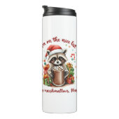"I'm On The Nice List" Raccoon Christmas Thermosbeker (Geroteerd rechts)