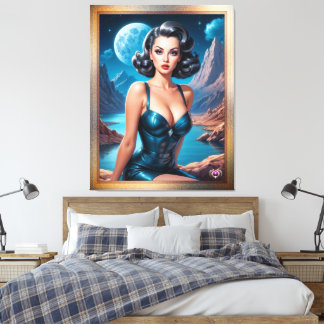 I'm On Vacation AI Concept Art van Xzendor7 Canvas Afdruk