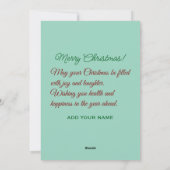 I'm only a morning person on Christmas Card Feestdagenkaart (Achterkant)