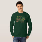 I'm Only Here for the Eggnog & Cookies T-shirt (Voorkant volledig)