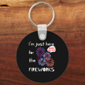 I'm Only Here For The Fireworks. Happy New Year.  Sleutelhanger (Voorkant)