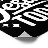 I'm Only Talking To Jesus Today Faith Quote  Poster (Hoek)