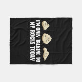 I'm Only Talking To My Rocks Today  Fleece Deken (Voorkant (Horizontaal))