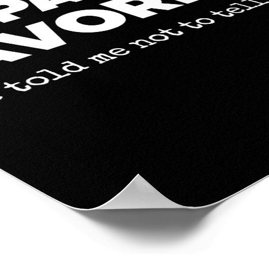 I'm Papa's Favorite Funny Papas Son Daughter  Poster (Hoek)