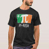 I'm Pi Rish St Patrick's Day Irish Flag C Distress T-shirt (Voorkant)