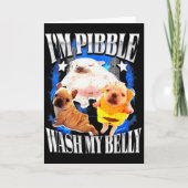 Im Pibble Was Mijn Buik Franse Bulldog  Kaart (Voorkant)